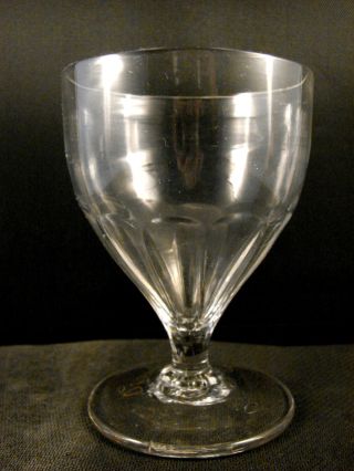 18th C Blown English Georgian Molded Rummer Glass photo
