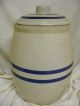 2 Gallon Blue Crown Stoneware Water Serving Cooler Crock W/ Lid & Spigot Old Crocks photo 7