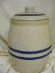 2 Gallon Blue Crown Stoneware Water Serving Cooler Crock W/ Lid & Spigot Old Crocks photo 8