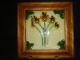 Framed Art Nouveau/art Deco Majolica Shamrock/3 - Leaf Clover Flowers Pottery Tile Tiles photo 1