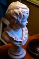 Vintage Marwal Porcelain/chalkware ?bust Of French Boy.  Shabby Chic.  1950s Signed Other photo 1