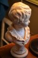Vintage Marwal Porcelain/chalkware ?bust Of French Boy.  Shabby Chic.  1950s Signed Other photo 2