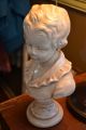 Vintage Marwal Porcelain/chalkware ?bust Of French Boy.  Shabby Chic.  1950s Signed Other photo 4