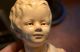 Vintage Marwal Porcelain/chalkware ?bust Of French Boy.  Shabby Chic.  1950s Signed Other photo 8