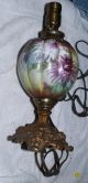 Vintage Antique Floral Globe Table Lamp Works Lamps photo 1