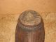 Antique Hand Carved Folk Art Wood Pitcher Jug Acorn Design Other photo 2