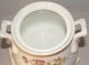 Antique 1800 ' S German Tielsch & Co.  Porcelain Covered Cracker Cookie Barrel Jar Jars photo 3