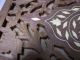 Vintage Hand Carved India Square Wooden Trinket Box With Inlaid Bone Boxes photo 2