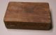Vintage Hand Carved India Square Wooden Trinket Box With Inlaid Bone Boxes photo 3