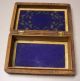 Vintage Hand Carved India Square Wooden Trinket Box With Inlaid Bone Boxes photo 4