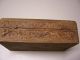 Vintage Hand Carved India Square Wooden Trinket Box With Inlaid Bone Boxes photo 6
