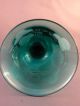 19th C Blown Engraved Bristol Green Wine Glass Stemware photo 4