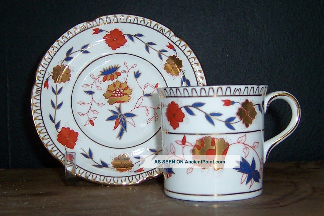 English Bone China Cup & Saucer Hankook Imari Pattern Lots Of Gilding Perfect Cups & Saucers photo