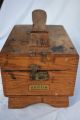 Vintage Griffin Shinemaster Shoe Shine Box Oak Dovetail Joints Working Latch Boxes photo 11