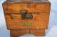 Vintage Griffin Shinemaster Shoe Shine Box Oak Dovetail Joints Working Latch Boxes photo 4