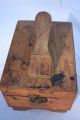 Vintage Griffin Shinemaster Shoe Shine Box Oak Dovetail Joints Working Latch Boxes photo 5