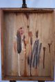 Vintage Griffin Shinemaster Shoe Shine Box Oak Dovetail Joints Working Latch Boxes photo 7