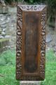 Stunning Gothic Oak Wooden Relief Carved Panel With Gargoyles C1901 & Monogram Carved Figures photo 2