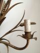 French 19th - Or Early 20th Century Gilded Wheat - Stalks Wall - Light +2 Other Lamps photo 2