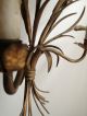 French 19th - Or Early 20th Century Gilded Wheat - Stalks Wall - Light +2 Other Lamps photo 6