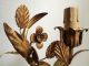 French 19th - Or Early 20th Century Gilded Wheat - Stalks Wall - Light +2 Other Lamps photo 7