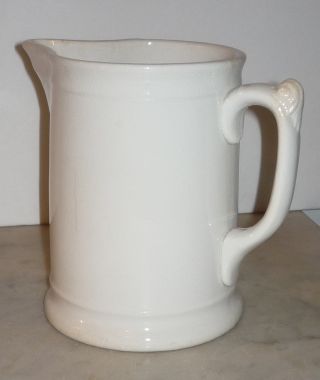 Antique Ktk White Ironstone Large Pitcher Knowles Taylor Knowles photo