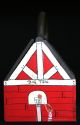 Hand Painted Wooden Iu Football,  Basketball Sports Lunch Box 