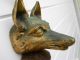 Antique England Brass - Founder Wolf Head Metalware photo 4