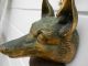 Antique England Brass - Founder Wolf Head Metalware photo 5
