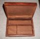 Hand Crafted Wood Dominos/cards Box - Has No Dominos Or Cards - Add Your Own. Boxes photo 1