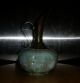 Renaissance Brass Mantle Ewer W/ Porcelain Base Wine Vase Decanter Metalware photo 2