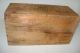 Vintage Primitive Carter Ink Wood Box Crate Log Cabin Dovetail 14x7x6 Boxes photo 2