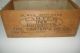 Vintage Primitive Carter Ink Wood Box Crate Log Cabin Dovetail 14x7x6 Boxes photo 4