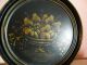 A Vintage Toleware Cake Cover & Tray/platter Toleware photo 4