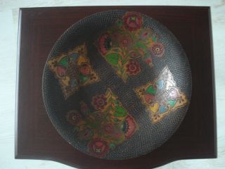 Vintage Hand Made Hand Painted Bowl - Plate Floral Motives photo