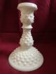 2 - Vintage Tall Fenton Hobnail Milkglass Euc Vases photo 1
