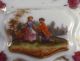 Hand Painted Porcelain Box Rococo Courting Scene Blue Crossed Swords & Dot Mark Boxes photo 7