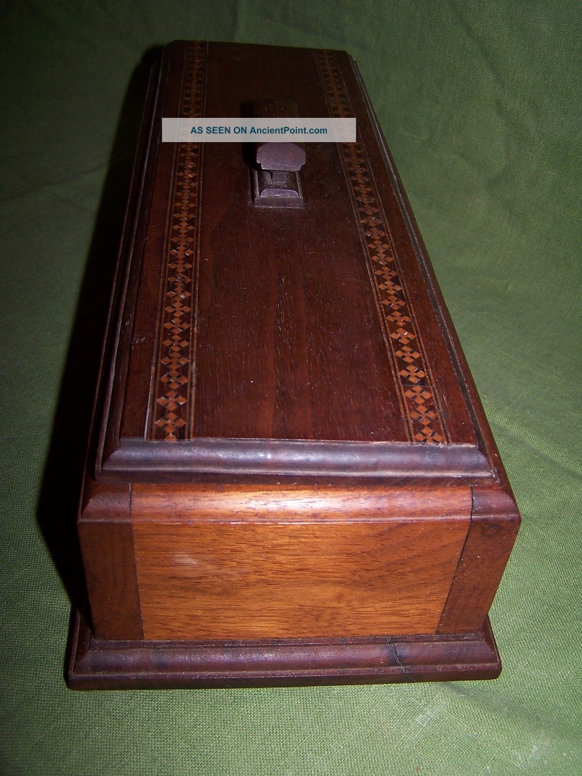 Mid Century Handmade Wooden Inlay Box One Of A Kind Boxes photo