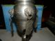 Antique Pewter Guild Cup Locksmiths Guild Engraved Dated Large Cup W Medallions Metalware photo 3
