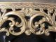 Antique Victorian Ornate Solid Brass Beveled Mirror,  17 
