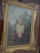 Antique French Oil Painting 19 Th Early 20 Th Board.  Frame Good For Kpm Plaque Other photo 11