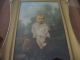 Antique French Oil Painting 19 Th Early 20 Th Board.  Frame Good For Kpm Plaque Other photo 1