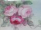 Pretty Pl Limoges France Porcelain Pin Tray Handpainted Initial Pink & Red Roses Platters & Trays photo 1