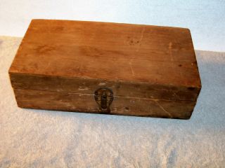 Great Vintage Dove Tailed Wooden Box photo