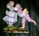 Antique Fine Porcelain Victorian Dancing Couple Large Hochst Germany Figurine Figurines photo 2