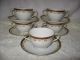 10 Pcs Porcelain 2 - Handle Soup Cups Bowl & Under Plates Saucers Austria Cups & Saucers photo 1