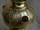 Antique French Brass Kerosene Lamp,  Art Nouveau. . . Lamps photo 1