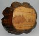 Old Large Burl Wood Carved Basket With Leaf Handle - Ornate Other photo 5