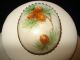 Vintage Pine Cone Hand Painted Miniture Porcelain Pin C.  1940 ' S Other photo 1