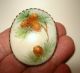 Vintage Pine Cone Hand Painted Miniture Porcelain Pin C.  1940 ' S Other photo 2